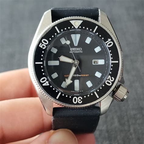 Vintage Seiko Scuba Diver 4205 0143 Black Automatic Watch 33mm Men S