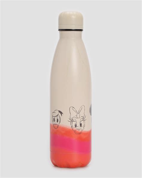 Garrafa squeeze de aço mickey e amigos 750ml bege Disney FANLAB Oficial