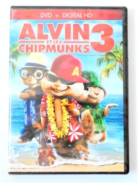 ALVIN ET LES Chipmunks 3 Dvd Dessins Animes Film Animation Famille