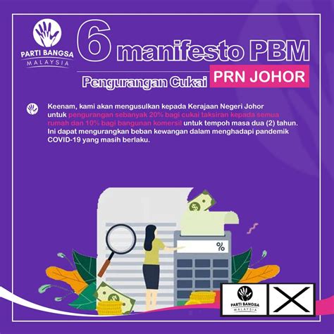 Manifesto PBM untuk PRN Johor المسلسل من Parti Bangsa Malaysia Rasmi