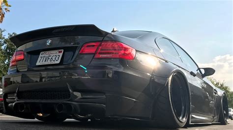 Libertywalk E92 M3 Supercharged Bagged And One Loud Exhaust System