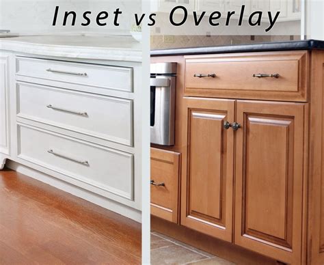 two pictures side by side with the words inset vs overlay