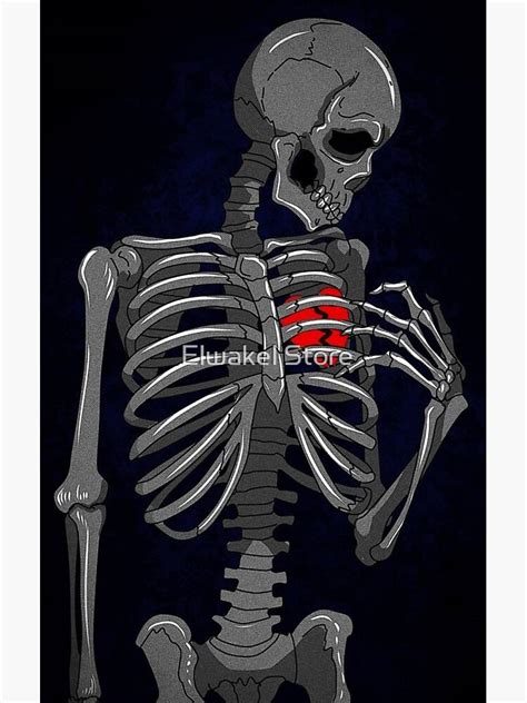 Broken Heart Skeleton Canvas Print For Sale By Elwakel Store Redbubble