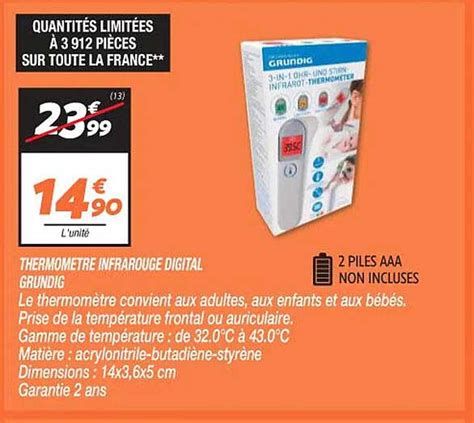 Promo Thermom Tre Infrarouge Digital Grundig Chez Netto Icatalogue Fr