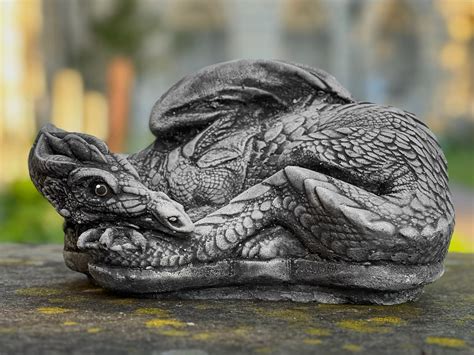 Stone Realistic Dragon Statue Outdoor Dragon Sculpture - Etsy