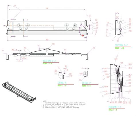 Spoiler Shop Drawing Cad Drafting Singapore