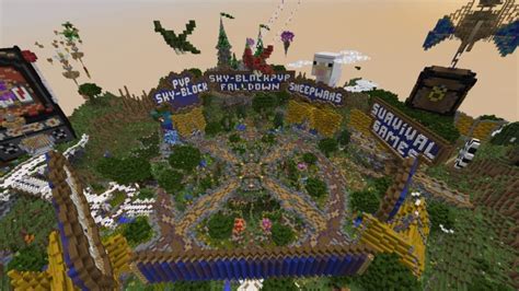 Minecraft Hub Lobby Spawn [download} Minecraft Map