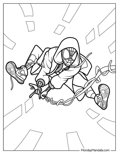 Miles Morales Coloring Pages Free Pdf Printables Miles Morales