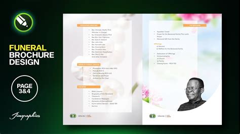 Page 3and4 How To Design A Funeral Brochure Magazine Layout