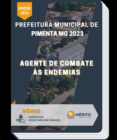 Apostila Agente De Combate às Endemias Prefeitura De Pimenta Mg 2023