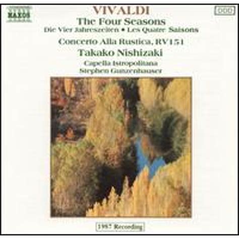 Vivaldi The Four Seasons Concerto Alla Rustica Pre Owned CD