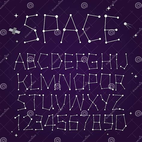 Space Vector Font Stock Vector Illustration Of Color 47119559