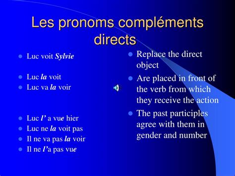 PPT Les pronoms compléments PowerPoint Presentation free download