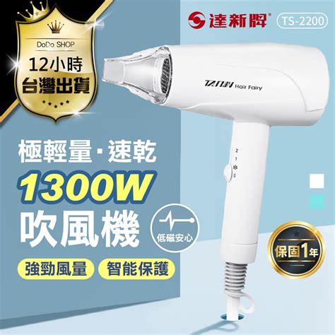 達新牌 Ts 2200 輕量型吹風機 一年保固 速乾 大風量吹風機 輕型吹風機 負離子吹風機 沙龍吹風機 溫控吹風機 蝦皮購物