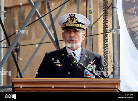 Portrait Of The Italian Chief Of Defense Staff Admiral Giuseppe Cavo