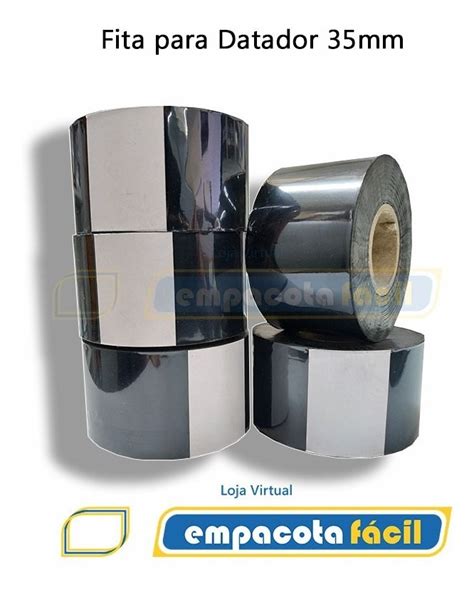 Ribbon Fita F Para Datador Hot Stamp Preto Mm X M Un Mercado Livre