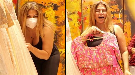 Rakhi Sawant Doing Her Holi Shopping In Most Hilarious Way Watch And