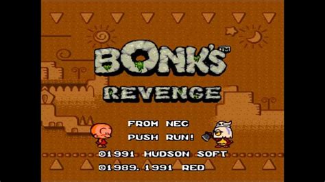 Intro Bonk S Revenge Turbografx Pc Engine Youtube