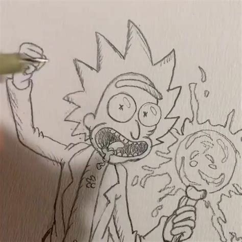 Pin By Angel D On Dibujos Rick And Morty Drawing Psychedelic