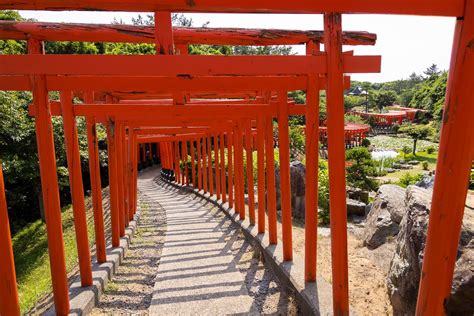 A Cascade Of Red Torii” Aomoris Takayama Inari Shrine