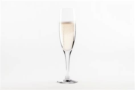 Premium Photo A Glass Of Champagne With Bubbles