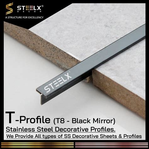 Ss Stainless Steel Decorative T Beading Profile For Inlay Groove