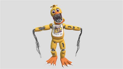 Fnaf Hw Withered Chica Download Free 3d Model By Skylajade69 [97271e0] Sketchfab