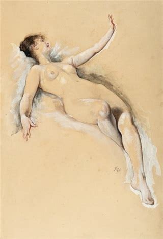 Recumbent Female Nude By Friedrich August Von Kaulbach On Artnet