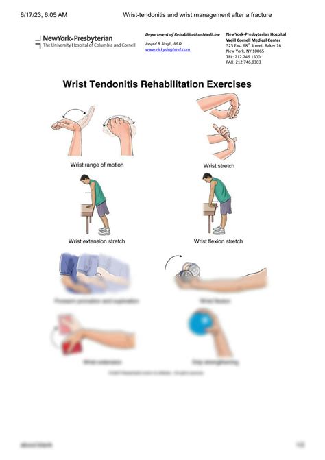 SOLUTION: Wrist tendonitis and wrist management after a fracture - Studypool