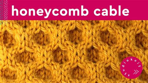 Honeycomb Cable Stitch Knitting Pattern Studio Knit