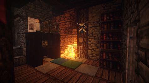 Simple Medieval Home + Interior Minecraft Project