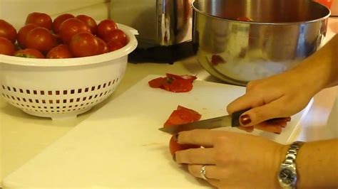 How To Make And Freeze Easy Garden Fresh Tomato Sauce Part 1 Youtube