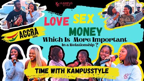 Love Sex Money Which Is More Important In A Relationship Youtube