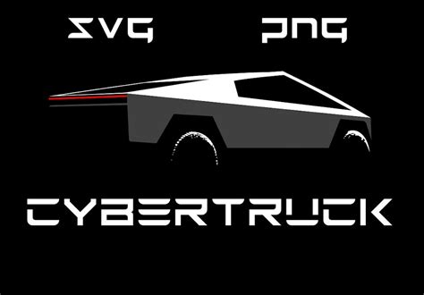 Tesla Cybertruck Vector Laser Cricut Ready SVG PNG Clipart - Etsy