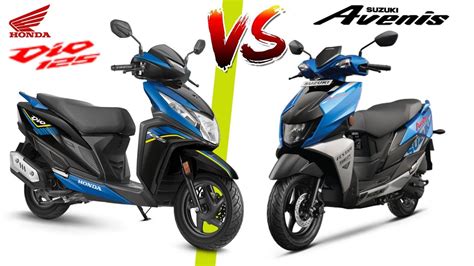 2023 Honda Dio 125 VS Suzuki Avenis 125 Top Speed Mileage Price