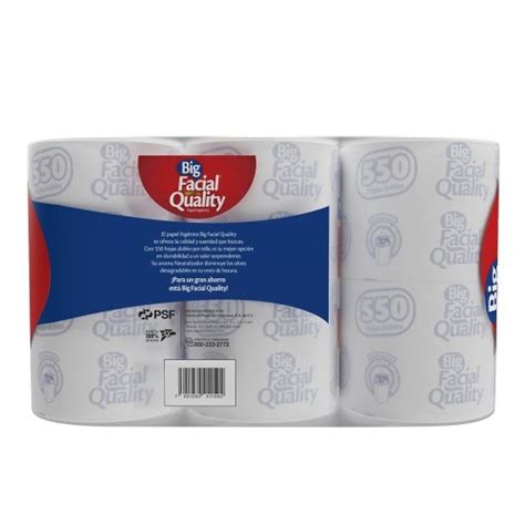 Papel higiénico Big Facial Quality 6 rollos de 550 hojas dobles