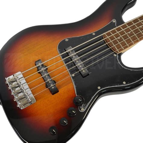 Baixo Sunburst Cort 5 Cordas Jazz Bass Ativo Gb 35jj 3ts Old Frete grátis