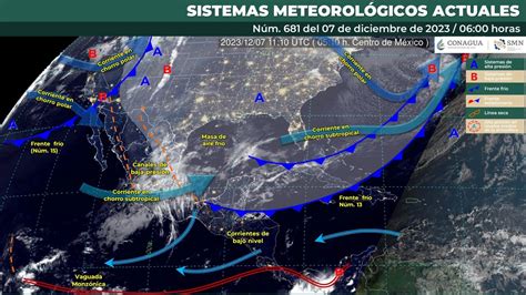 Hoy Llega El Frente Frío 15 En Qué Estados Habrá Nevadas Bajas