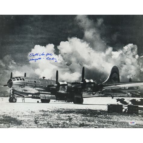 Theodore Dutch Van Kirk Signed X Photo Inscribed Navigator Enola Gay PSA Pristine