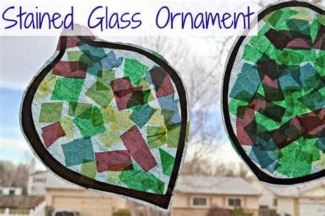 Stained Glass Ornament Preschool Christmas Craft Idea Easy Christmas