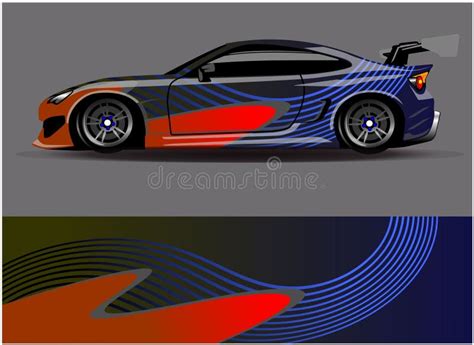 Diseño De Envoltura De Coches Diseño Vectorgráfico Abstracto De Rayas