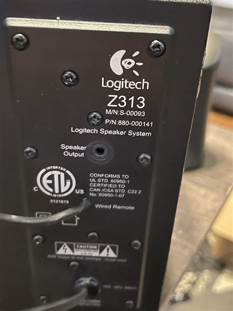 Logitech Z313 Speaker System With Subwoofer 980 000382 713002520574 Ebay