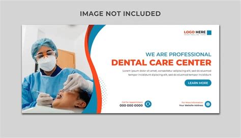 Premium Vector | A banner for dental care center