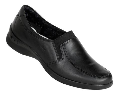 Zapato Cerrado Flexi Mujer Negro Piel Meses Sin Intereses