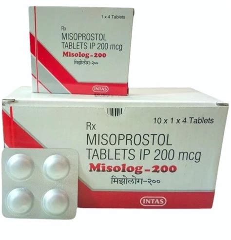 Misoprostol Misolog 200mcg Tablet Packaging Size 1 4 Tablets Kit At