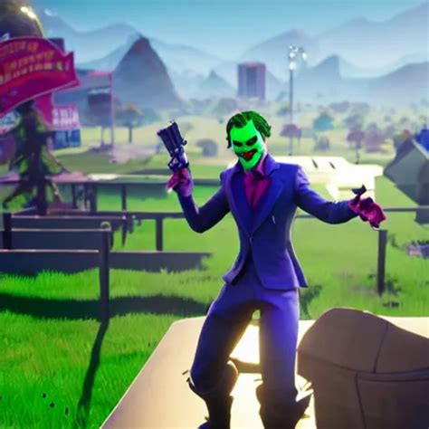 The Joker Gets A Victory Royale In Fortnite Unreal Stable Diffusion