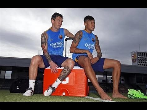 First Training Session For Mascherano Messi Alves And Neymar Jr YouTube