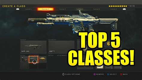 Black Ops Best Class Setups Cod Bo Best Class Setups For Nuclears