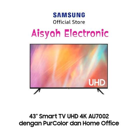 Jual SMART TV SAMSUNG 43 INCH UHD 4K 43AU7002 Shopee Indonesia