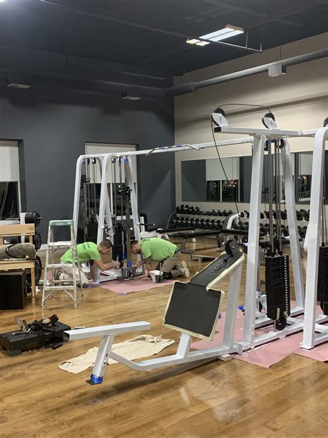 Gym Equipment Repaint Glenview Fitness Center Painting Contractor